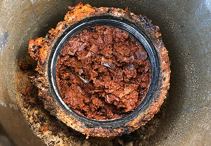 消雪パイプ詰まり