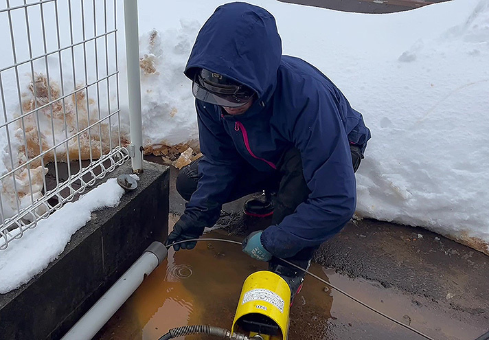 消雪パイプメンテナンス