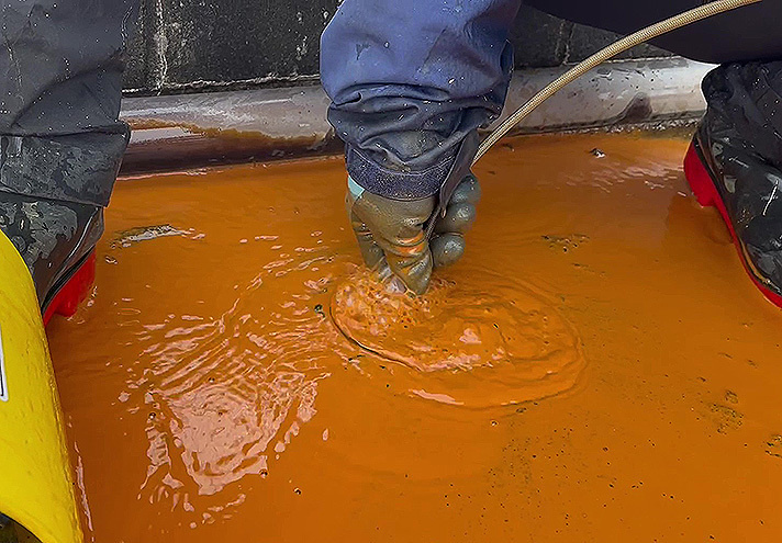 消雪パイプ詰まり