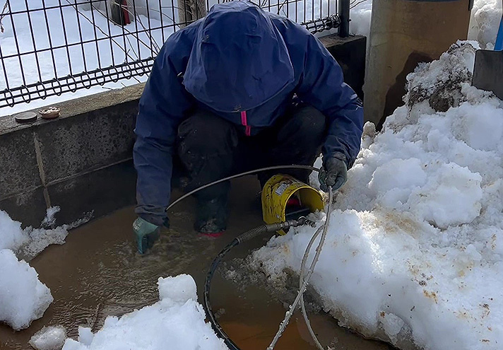 消雪パイプメンテナンス