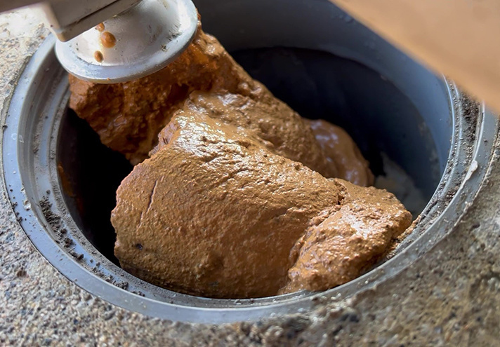 消雪パイプ詰まり