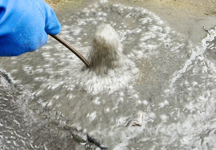 消雪パイプ詰まり