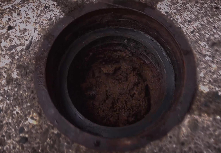 消雪パイプ詰まり