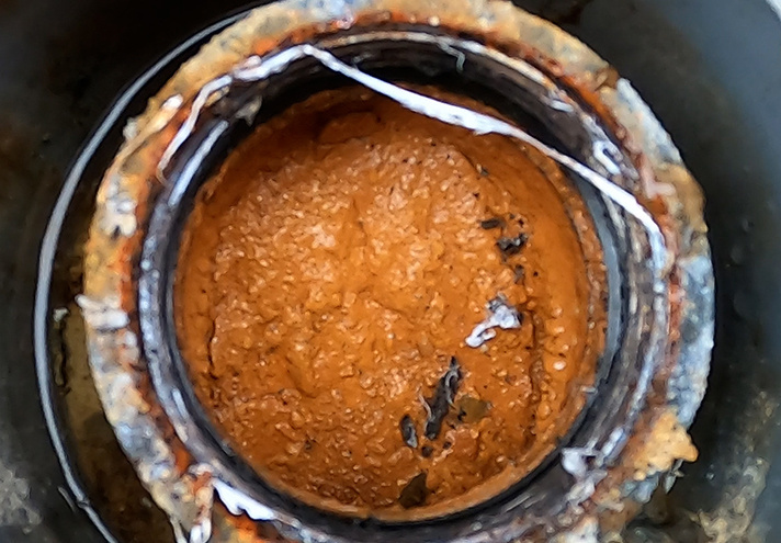 消雪パイプ詰まり