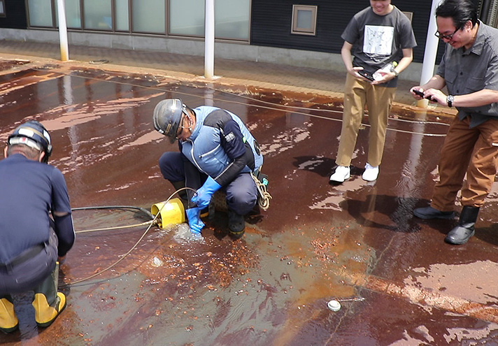 消雪パイプ詰まり